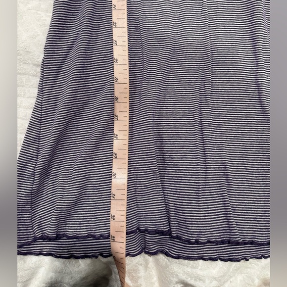 Lauren Ralph Lauren purple Striped Nightgown Women's Long Sleeve Ruffle Trim - Picture 7 of 7